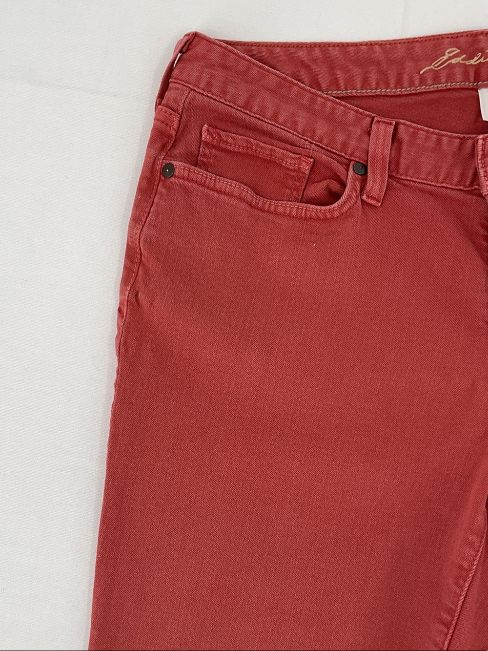 Eddie Bauer Terracotta Bermuda Denim Jorts Women’s size 10